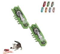 Mini Electronic Robot Beetle Funny Cat Toy,Cat Toys Interactive,Cat Bug Educational Toy for Indoor Cats Kitten Play Chase Exercise (B, 2PC)