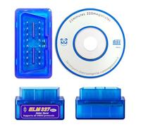 Mini ELM327 V2.1 OBD2 Bluetooth Car Diagnostic Scanner | Smart Code Reader & Real-Time Monitor | Compatible with Android Devices | OBD-II Interface Adapter