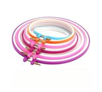 Mini Embroidery Hoops 5Pcs/Set Plastic Embroidery Cross Stitch