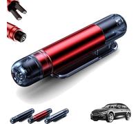 Mini Emergency Car Escape Tool, Broken Window & Seat Belt Cutter, 2-In-1 Spring-Loaded Car Window Breaker, Automotive Safety Essentials, for Land and Underwater (Red)