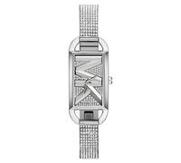 Mini Empire Pave Silver-Tone Bangle Watch