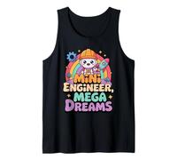 Mini Engineer, Mega Dreams Model Rockets Kids Tank Top