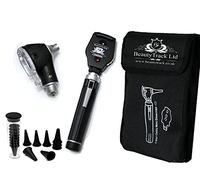 Mini ENT Otoscope, Complete Set - Fiber Optic Diagnostic Otoscope, Carry Pouch
