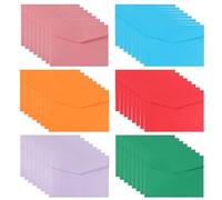 Mini Envelopes 60PCS Small Seed Envelopes Coin Colours Envelope Coloured Tiny Envelope for Money for Gift Cards Birthday Wishes Wedding 115 * 80mm
