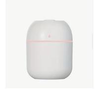 Mini essential aroma oil diffuser, air diffuser for home, bedroom, car - small portable with LED night light 220ml in white