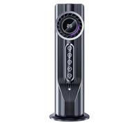 Mini Evaporative Heating Fan - Stay Cosy During Winter Trips, 1 To 6 Hour Automatic Timer, 5V 2A USB Powered Desktop Hot Air Circulator, 32.5x15.5cm Body - For Camping Tent & Dorm