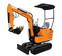 Mini Excavator 0.8-3.5 ton Small Digger with Grapple Bucket for Material Handling & Forestry, Grabbing Wood, Steel, Construction Debris & Agricultural, Warehousing