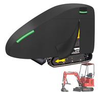 Mini Excavator Cover, Waterproof 420D Oxford Windproof Mini Excavator Accessories Compatible with Bobcat E20/Kubota U17/John Deere 17G/Yanmar ViO17 for 128"L x 45"W x 75"H