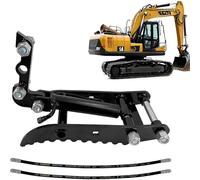 Mini Excavator Hydraulic Thumb with 2 Hydraulic Hoses, Multifunctional Bucket Auxiliary Clamp for Scrap Handling and Recycling, Heavy-Duty Excavator Replacement Parts