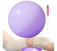 Mini Exercise Ball - 25cm Non Slip Inflatable Pilates Ball With Air Pump