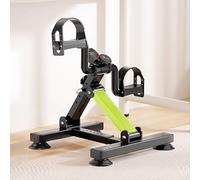 Mini Exercise Bike for Arms and Legs, Under-Desk Pedal Bike with Monitor, Infinite Resistance Adjustment, Portable Foldable Low-Impact Joint Exercise Machine