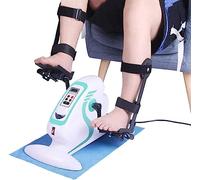 Mini Exercise Bike - Motorised Pedal Exerciser for Home & Office, Portable Leg & Arm Cycle with LCD Display, Stationary Leg Peddler Fitness Trainer