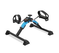 Mini Exercise Bike Pedal Exerciser Resistance Cycle Arm Leg Folding Exerciser Fitness Cycling With Lcd Monitor And Adjustable Resistance