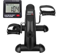 himaly Mini Exercise Bike Pedal Exerciser Portable Home Leg Arm Cycle Bike with LCD Display & Adjustable Resistance Knob for Gym Fitness Training