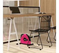 SPORTNOW Mini Exercise Bike, Under Desk Bike for Legs, Arms Workout, Pink - Pink - 40L x 38W x 30Hcm