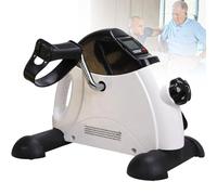 Mini Exercise Bike, Resistance Spin Bike, Indoor Exercise Bike, LCD Screen Displays, Adjustable Resistance, Quiet Cycling Machine for Hands Arm Trainer