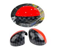MINI F54-F60 2014-June 2019 Wing Mirror Cover caps, Union Jack Mirror Caps for Mini Cooper One/D/SD/S/JCW F Series F54 F55 F56 F57 F60(JCW, for mirror With Puddle Light)