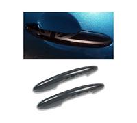 MINI F56 F57 Union Jack Door Handle Covers, Door Handle Trim for Mini Cooper One/S/JCW F56 Hatchback F57 Convertible(Union Jack Black, No Keyless Entry & with Light)