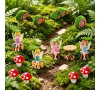 Mini Fairy Garden Accessories Kit Miniature Garden Ornaments Statues