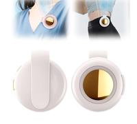 Mini Fan, 2025 New Portable Silent Mini Bladeless Electric Fan, Handheld Fan Adjustable 3 Speed Clip on Waist Fans, for Outdoor, Travel, Office, Sports (White)