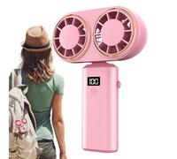 Mini Fan Electric - Digital Display Folding | USB Rechargeable Desk Fan,for Students Boys Girls Teens Adults Summer Living Room School Camping Beach Dorm