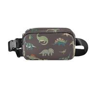 Mini Fanny Pack Waist Bag with Adjustable Strap Stylish Bum Bag Belt Dinosaur Cartoon Women Men for Shopping Sports Work, Dinosaur Cartoon, One Size