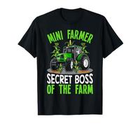 Mini Farmer Secret Boss Of The Farm T-Shirt