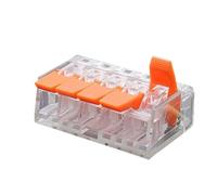 Mini Fast Wire Connector Terminal 25/50/100 PCS Set Compact Plug-in Home Wiring 0.08-4.0mm Universal Cabler For Electronics(KV221-415OG,50pcs)