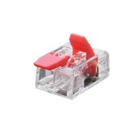 Mini Fast Wire Connector Terminal 25/50/100 PCS Set Compact Plug-in Home Wiring 0.08-4.0mm Universal Cabler For Electronics(KV221-412RD,100pcs)