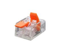 Mini Fast Wire Connector Terminal 25/50/100 PCS Set Compact Plug-in Home Wiring 0.08-4.0mm Universal Cabler For Electronics(KV221-412OG,100pcs)