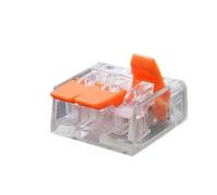 Mini Fast Wire Connector Terminal 25/50/100 PCS Set Compact Plug-in Home Wiring 0.08-4.0mm Universal Cabler For Electronics(KV221-413OG,25pcs)