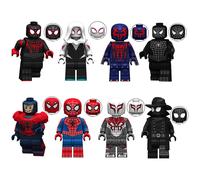 Mini Figure Superhero Hero Marvel Spider Man Building Block Toy 8pcs