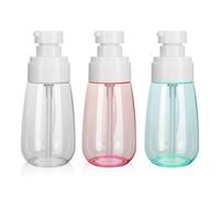 Mini Fine Mist Spray Bottles 3-Pack - Refillable (Clear+Blue+Pink, 60ml*3)