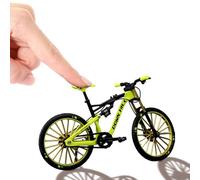 Mini Finger Bikes For Kids Adults, Creative Alloy Bicycles Model Scale 1:10, Simulation Miniature Mountain Bike Model, Bicycles Ornament Racing Bike Toy For Home Office Tabletop Bookshelf Decoration