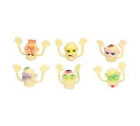 Mini Finger Puppets Monsters Halloween Prank Toys Scary Realistic Design Interactive Fun Props For Kids Adults Party Gifts PVC Material 6 Pack