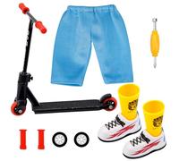 Mini Finger Scooter Sport Toys, Skateboards Plastic for Kids Finger, Tech Deck Fingerboard, Interactive Toy Photography Prop, Finger Board Accessories for Fingertip Movement Party Favors
