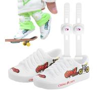 Mini Finger Shoes - Silicone Anti Slip Toys | Freestyle Fingerboard Shoees For Desk Games | Tiny Sneakers Fingers Scooter Shoess Fun Fingerr Sports Miniature Dexterity Toyss Gift