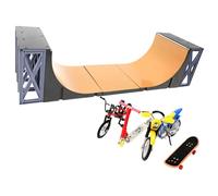 Mini Finger Skateboard - Handboard Scooter Kit, Fingerboard Skateboard, Mini Handboard with Accessories | Perfect for Kids Children Diy Tricks Finger Skater Park Party Fun Indoor Outdoor Play