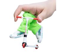 Mini Finger Skateboard Set - Finger Scooter with Trousers and Shoes, Complete Finger Toy Collection | Fingerboard Accessories and Scooter Set, Funny Removable Finger Toy for Parties and