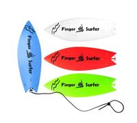 Mini Finger Surfboard - Pro Air Fingerboard, Fun Keepsake Toy, Finger Surfing Board With String, Board Flexibility Exerciser Surf The Wind Mini Surfboard Stress For Kids Teens Adults