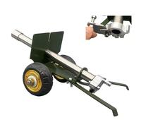 Mini Firecracker Artillery Cannon Steel Cannon Model Desktop Artillery Ornament & Firecracker Launcher Military Collectible Gift,A