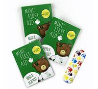 Mini First Aid Kids Plasters - 60 Plaster Pouch, Compact Design for Bag or Pocket, Individually Wrapped - Handy Children and Baby Travel Essentials