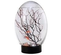 Mini Fish Tank, Small Desktop Aquarium with Led Light, Self Sustaining Ecosystem, No Need to Feed Or Change Water Closed Aquatic Ecosystem for Home Office Ecosphere Biosphere Desktop Aquarium