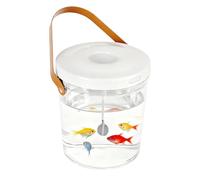 Mini Fish Tank | with Light, Silent Oxygen Circulation and Transparent Fish Tank, 2000mAh Small | for Indoor and Outdoor, Sensory Play, Reptile Bait, and Children