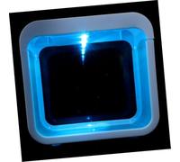 Mini Fish Tanks Light Fish Tank Plastic White for Bedroom Decor