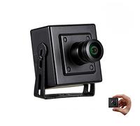 Mini Fisheye POE IP Camera, HD 3MP Indoor Security Camera 1.44mm Lens 180 Degree Wide Angle P2P Remote View CCTV Video Cam H.265/H.264 (I706-4-P Black)