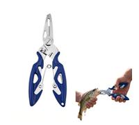 Mini Fishing Pliers, Multi-Function Stainless Steel Fishing Pliers Scissors | Quick Release Fishhook Extractor, for Removing Hook, Line Cutter, Saltwater Resistant Fishing Gear Accessories, Men Gifts