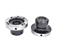 Mini Flange Four Axis Collet, ER16 to ER50 Spindle Flange Collet Chuck for Lathe, 45-125mm Diameters(Er40-d100 (7hole))