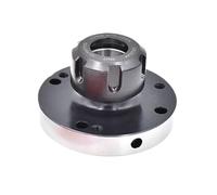 Mini Flange Spindle Head Connecting disc Fixture ,1set Diameter 125 100 80mm ER16 ER25 ER32 ER40 Chuck for CNC Lathe Tool(ER32-D100 (7Hole))