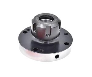 Mini Flange Spindle Head Connecting disc Fixture ，1set Diameter 125 100 80mm ER16 ER25 ER32 ER40 Chuck for CNC Lathe Tool(ER16-D45 (4 Hole))